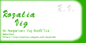 rozalia vig business card